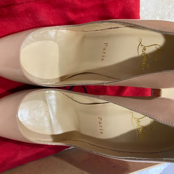 Christian Louboutin So Kate 120 Patent NUDE s:40 - Picture 4 of 7